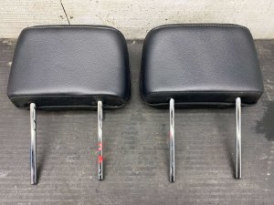 2021-2025 Ford F-150 Black Seat Leather Headrest Set - Front, Right (Passenger) (Used OEM)