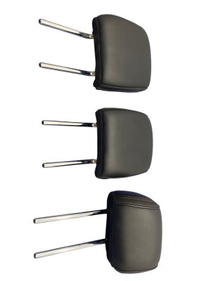2022-2024 Ford F-150 Lightning Black Seat Headrest Set (3) - Rear, Right (Passenger) (Used OEM)