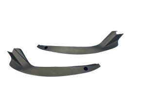 2022-2025 Lucid Air Black Trunk Hinge Trim Cover Panel Set - Front (Used OEM)