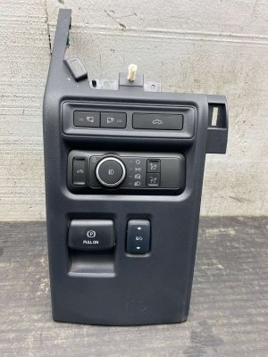 2022-2023 Ford F-150 Lightning Black Lower Dash Trim Panel with Headlamp Switch - Front (Used OEM)