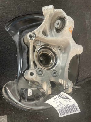 2019-2024 Audi A8 Spindle Knuckle with Wheel Hub - Rear, Left (Driver) (Used OEM)