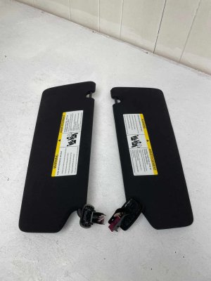 2017-2023 BMW M550i xDrive Black Sun Visor Shade Set - Right (Passenger) (Used OEM)