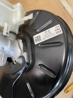2016-2023 Audi TT Power Brake Booster Master Cylinder Reservoir Assembly (Used OEM)