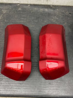2022-2024 Ford F-150 Lightning Red Lower Body Cab Molding Set - Rear (Used OEM)