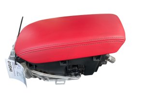 2016-2023 Audi TT Red Center Console Storage Box Folding Armrest Lid Assembly (Used OEM)