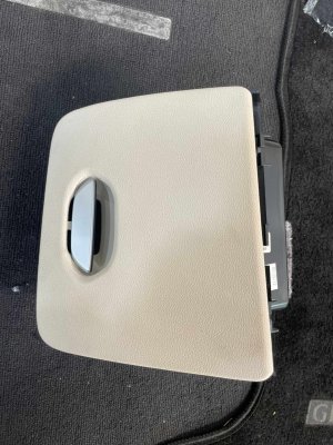 2016-2022 BMW 740i Ivory (White) Dashboard Storage Compartment Cubby Tray (Used OEM)