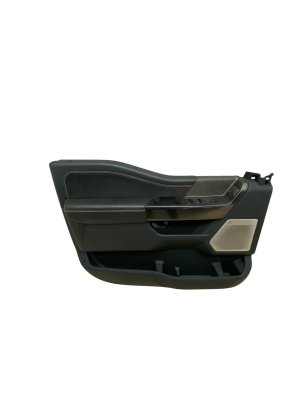 2022-2024 Ford F-150 Lightning Black Door Interior Trim Panel with B&O Speaker Grille - Front, Left (Driver) (Used OEM)