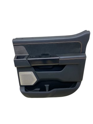 2022-2024 Ford F-150 Lightning Black Door Interior Trim Panel with B&O Speaker Grille - Rear, Right (Passenger) (Used OEM)
