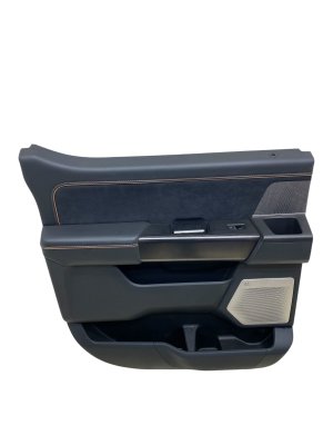 2021-2023 Ford F-150 Black Door Interior Trim Panel with B&O Speaker - Rear, Left (Driver) (Used OEM)