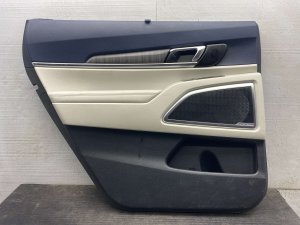 2023-2025 Kia Telluride Blue Door Interior Trim Panel with Sunshade - Rear, Left (Driver) (Used OEM)
