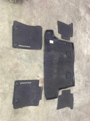 2014-2023 Lexus GX460 All-Weather Rubber Floor Mat Set with Trunk Cover - Front (Used OEM)