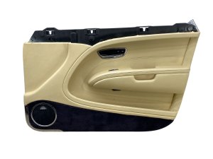 2011-2018 Bentley Continental Beige Door Interior Trim Panel with Upper Trim - Front, Right (Passenger) (Used OEM)