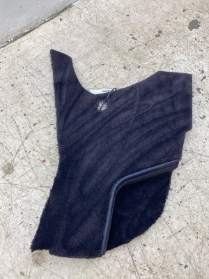 2011-2018 Bentley Continental Blue Trunk Quarter Carpet Trim Panel - Rear, Right (Passenger) (Used OEM)