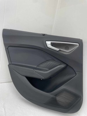 2025-2026 Audi A4 Black Door Interior Trim Panel with Sunshade - Rear, Left (Driver) (Used OEM)