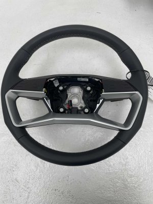2025 Audi S5 Black Heated Leather Steering Wheel - Front (Used OEM)