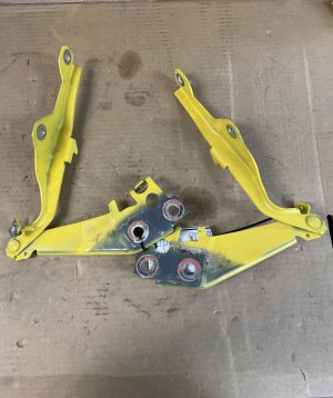 2024-2025 Ford Mustang Hood Hinge with Pedestrian Safety Pyrotechnic - Front, Right (Passenger) (Used OEM)