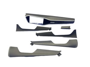 2019-2025 Audi A6 Black Interior Trim Cover Panel Set - Front (Used OEM)