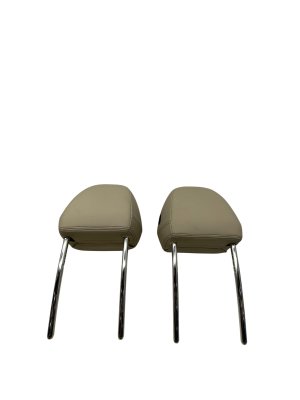 2018-2024 BMW X3 Tan Seat Leather Headrest Set - Front, Right (Passenger) (Used OEM)
