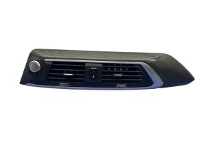 2018-2021 BMW X3 Dash Center AC Air Vent Grille Outlet with Carbon Fiber Trim - Front (Used OEM)