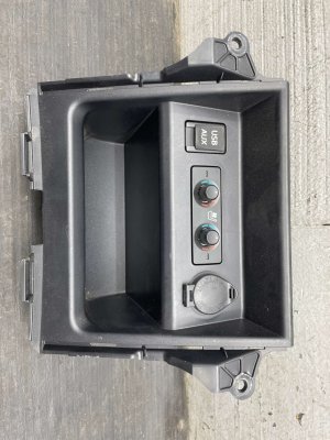 2014-2019 Toyota 4Runner Front Center Lower Dash Storage Compartment Tray with Power Outlet (Used OEM)