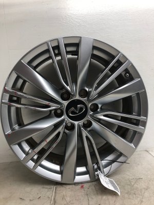 2018-2024 INFINITI QX80 Silver 20x8 18-Spoke Silver Alloy Wheel (Used OEM)