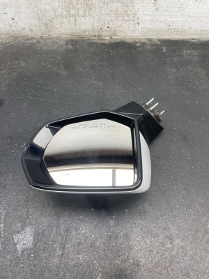 2021-2024 Chevrolet Suburban White Side/Door Mirror with Turn Signal and Surround View Camera - Front, Right (Passenger) (Used OEM)