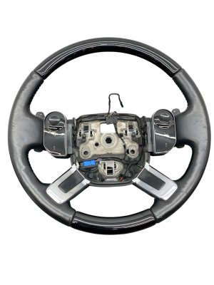 2013-2022 Land Rover Range Rover Ebony (Black) Steering Wheel with Paddle Shifters - Front (Used OEM)