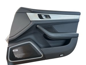2017-2023 Porsche Panamera Black Door Interior Trim Panel - Front, Right (Passenger) (Used OEM)