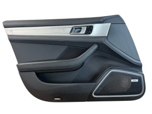 2017-2023 Porsche Panamera Black Door Interior Trim Panel - Front, Left (Driver) (Used OEM)