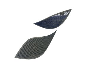 2017-2023 Audi R8 Black Speaker Grille Trim Cover Panel Set - Rear (Used OEM)