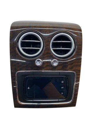 2013-2019 Bentley Flying Spur Console Climate Control Panel with Vent and Switch - Rear (Used OEM)