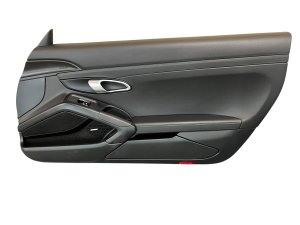 2017-2025 Porsche 718 Boxster Black Door Interior Trim Panel - Front, Right (Passenger) (Used OEM)