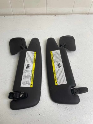 2017-2025 Porsche 718 Boxster Black Illuminated Sun Visor Set - Right (Passenger) (Used OEM)