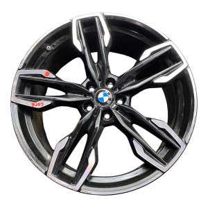 2018-2024 BMW X3 21x9.5 5-Spoke Y-Style Machined Charcoal Alloy Wheel - Rear (Used OEM)