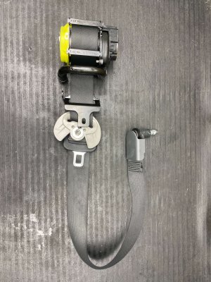 2024-2025 Kia EV9 Black Seat Belt Assembly - Front (Used OEM)