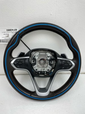 2014-2020 BMW i8 Black Leather Steering Wheel with Paddle Shifters (Used OEM)
