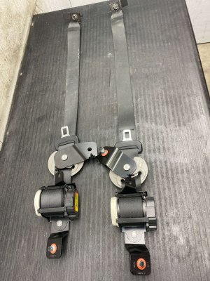 2024-2025 Kia EV9 Black 3rd Row Seat Belt Retractor Assembly Set - Rear, Left (Driver) (Used OEM)
