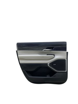 2022-2025 Jeep Wagoneer Gray Door Interior Trim Panel with Courtesy Lamp - Rear, Left (Driver) (Used OEM)