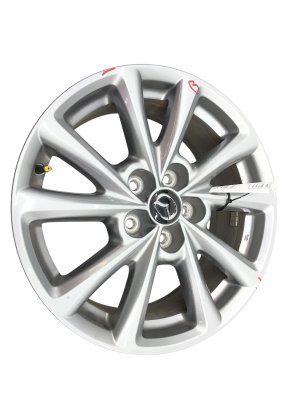 2022-2025 Mazda CX-5 Gray 17x7 5-Spoke Silver Alloy Wheel (Used OEM)