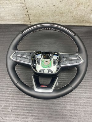 2024-2025 GMC Acadia Jet Black Heated Leatherette Steering Wheel - Front (Used OEM)