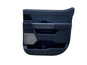 2022-2025 Ford F-150 Lightning Black Door Interior Trim Panel - Rear, Right (Passenger) (Used OEM)