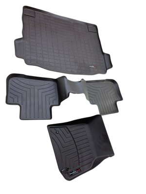 2018-2024 BMW X3 Brown WeatherTech 3-Piece Floor Mat and Cargo Liner Set - Front (Used OEM)
