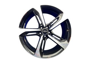 2014-2018 Audi RS7 Silver 21x9 5-Spoke Alloy Wheel - Rear (Used OEM)