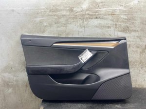  Tesla Model 3 Black Door Interior Trim Panel - Front, Left (Driver) (Used OEM)