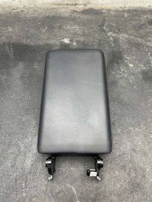  Tesla Model 3 Black Center Console Storage Compartment Armrest Lid - Front (Used OEM)