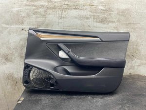  Tesla Model 3 Black Door Interior Trim Panel - Front, Right (Passenger) (Used OEM)