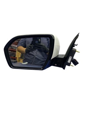 2018-2022 Lincoln Navigator White Power Folding Heated Blind Spot Door/Side View Mirror with Camera and Memory - Front, Left (Driver) (Used OEM)