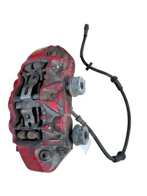 2013-2018 Audi RS6 Red Brembo Disc Brake Caliper - Front, Left (Driver) (Used OEM)