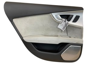 2013-2018 Audi S7 Black Door Interior Trim Panel - Rear, Left (Driver) (Used OEM)