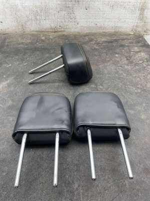 2022-2025 Ford F-150 Lightning Black Seat Headrest Set - Rear, Left (Driver) (Used OEM)